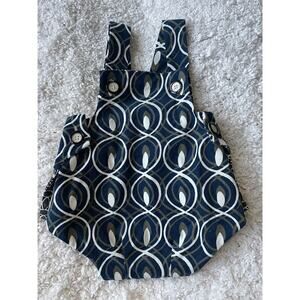 Right Bank Babies Girls Sz 12/18 Month One Piece Bottom Snap Shortall. Excellent